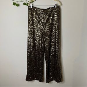 COPY - Banana Republic Women’s Gold Sequined Pants size L